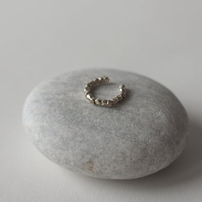 HILLS (L) Handmade Silver Ear Cuff
