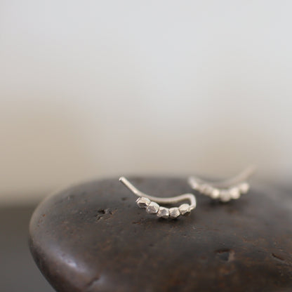 HILLS (S) Handmade Silver Climber Earrings