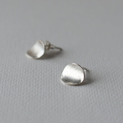 LOTUS LEAF Handmade Silver Earrings