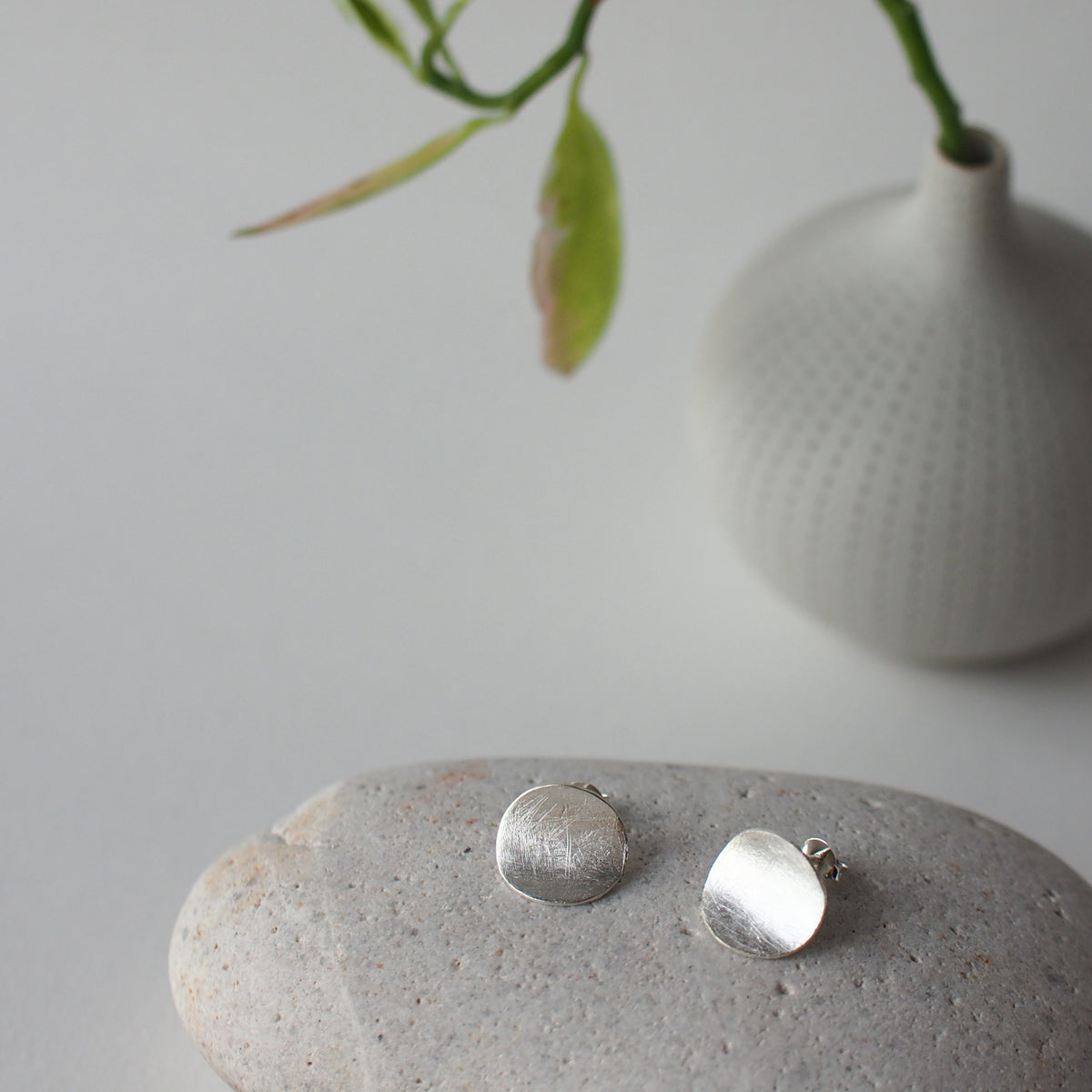 LOTUS LEAF Handmade Silver Earrings