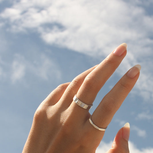 SHINY LAKE Handmade Silver Ring