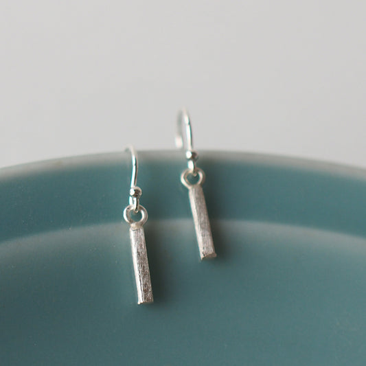 BAR Handmade Silver Hook Earrings