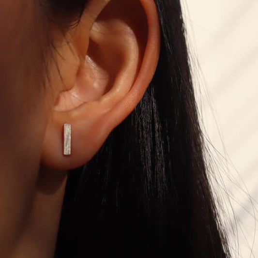 TINY BAR Handmade Silver Earrings