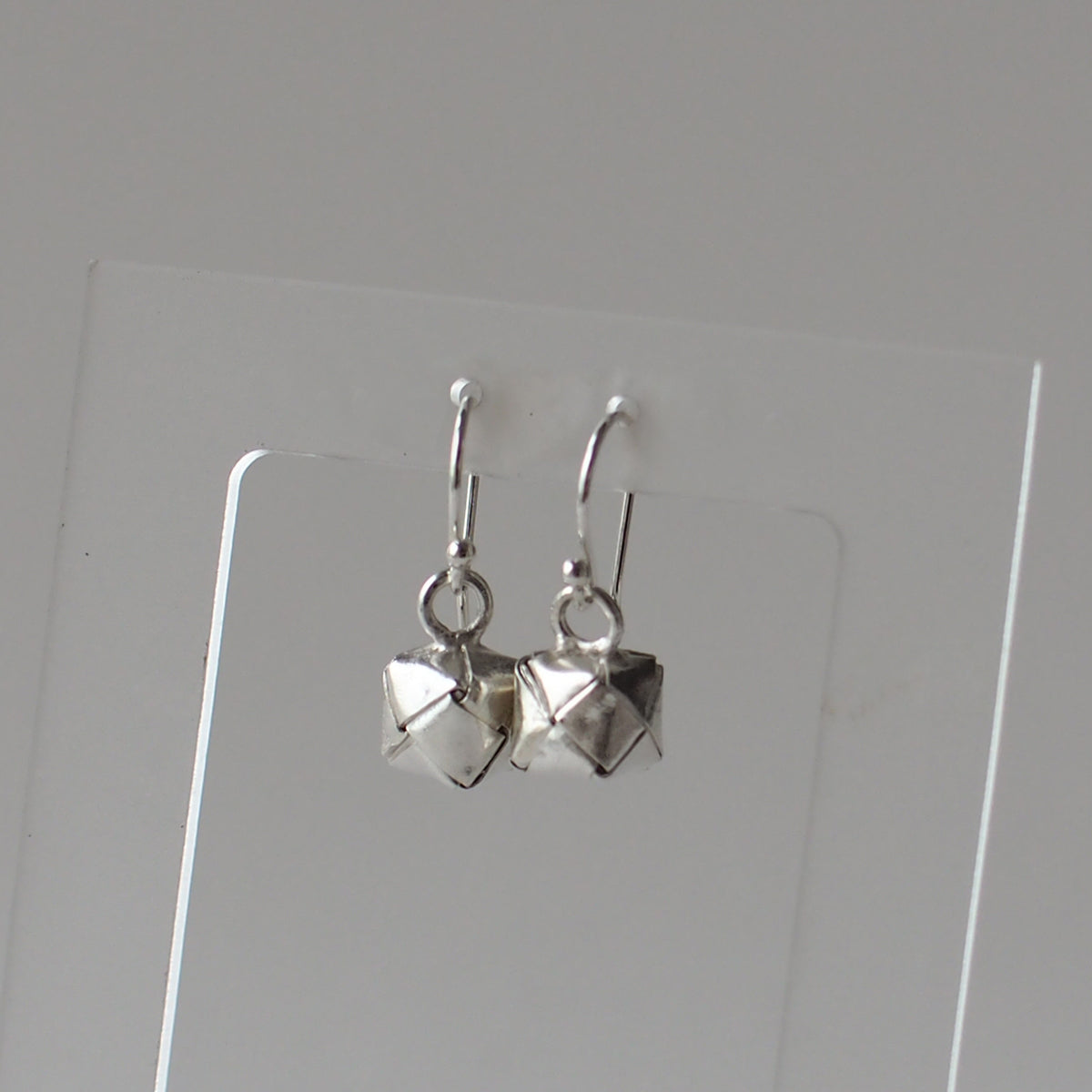 BASKET Handmade Silver Hook Earrings