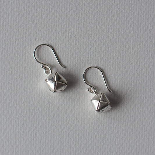 BASKET Handmade Silver Hook Earrings