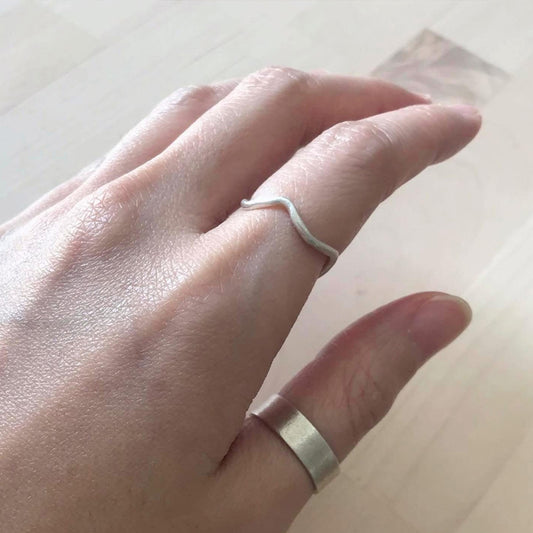 CALM RIVER Handmade Silver Ring