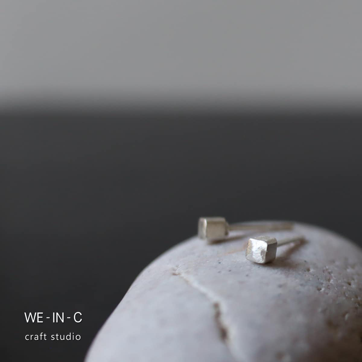CUBE Handmade Silver Earrings