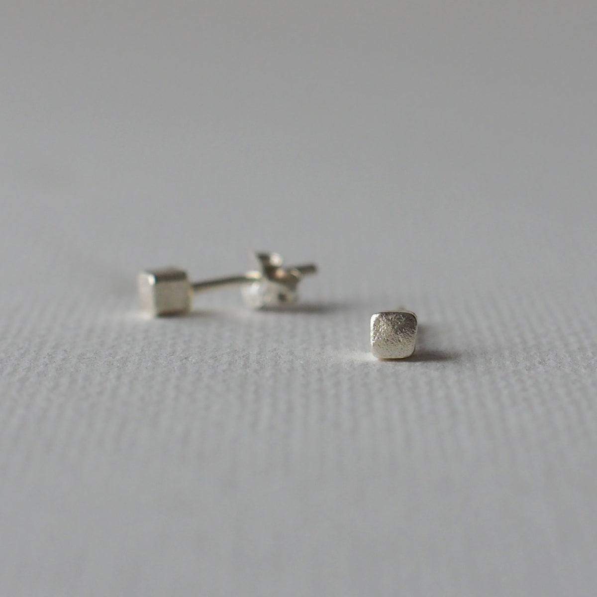 CUBE Handmade Silver Earrings