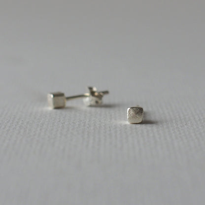 CUBE Handmade Silver Earrings
