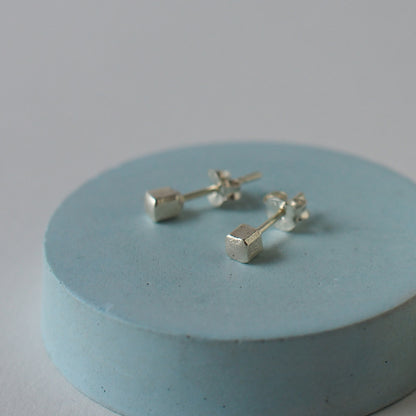 CUBE Handmade Silver Earrings