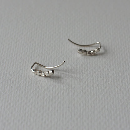 HILLS (S) Handmade Silver Climber Earrings