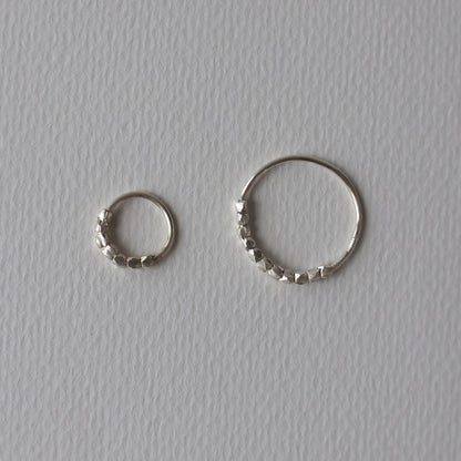HILLS in Hoop Handmade Silver Earrings