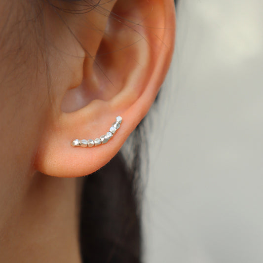 HILLS (M) Handmade Silver Climber Earrings