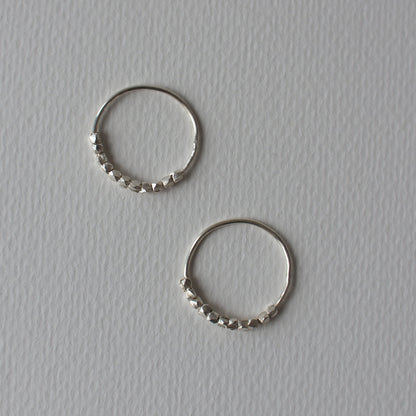 HILLS in Hoop Handmade Silver Earrings