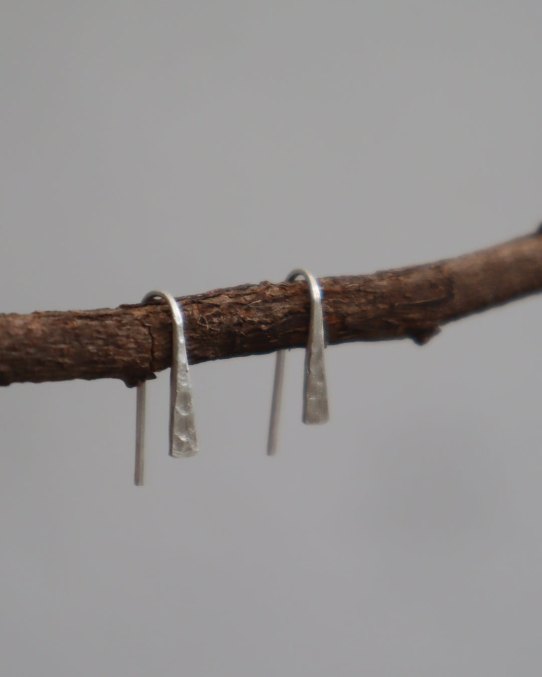 MINI CORAL handmade silver earrings