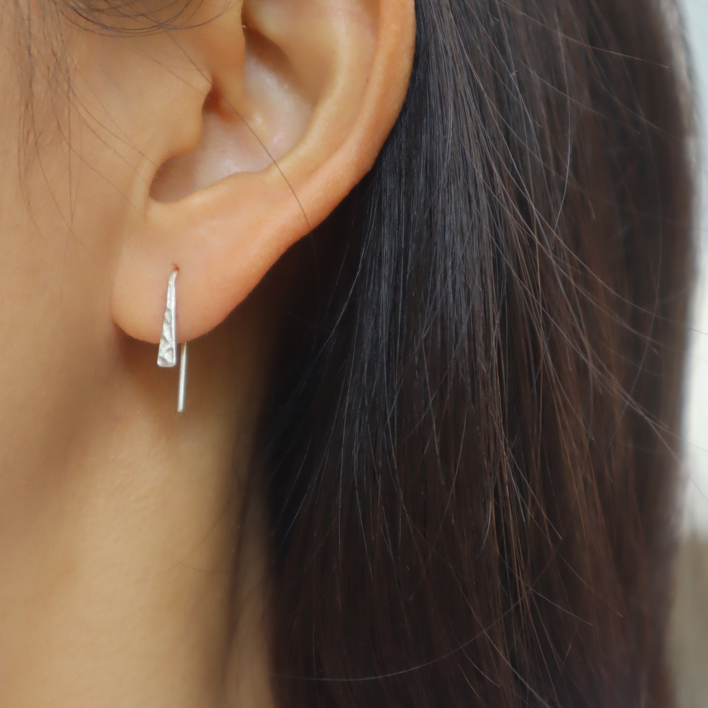 MINI CORAL handmade silver earrings
