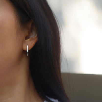 MINI CORAL handmade silver earrings