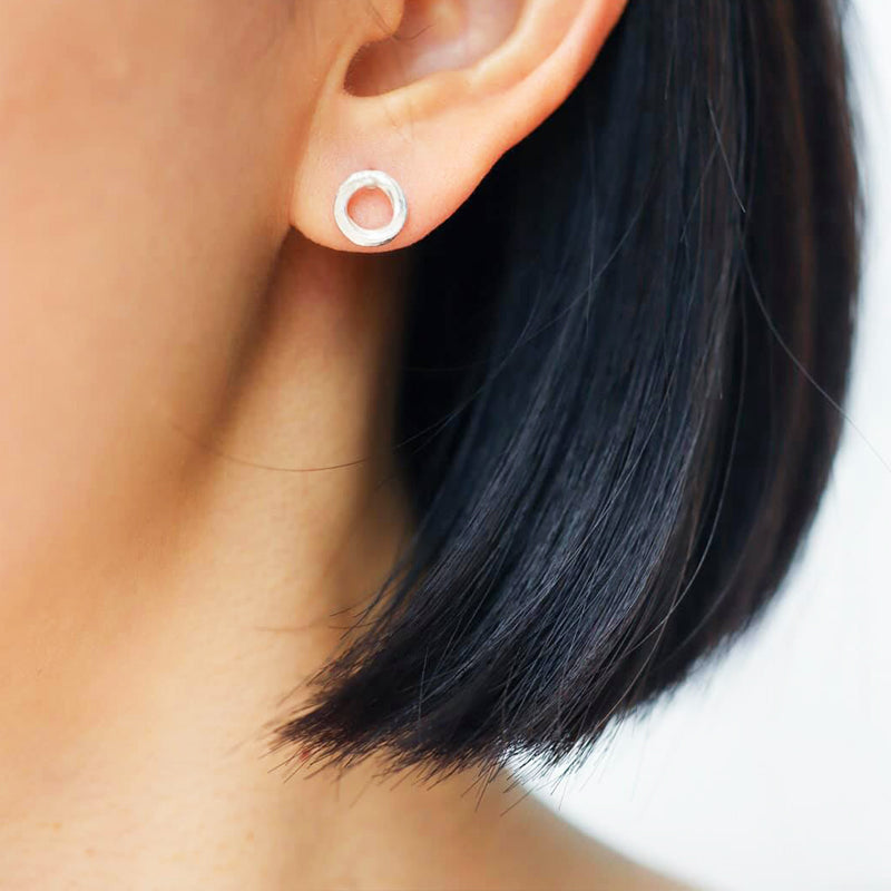LITTLE PEBBLE Handmade Silver Earrings