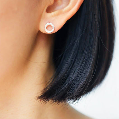 LITTLE PEBBLE Handmade Silver Earrings