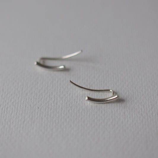 SMILE Handmade Silver Climber Earrings
