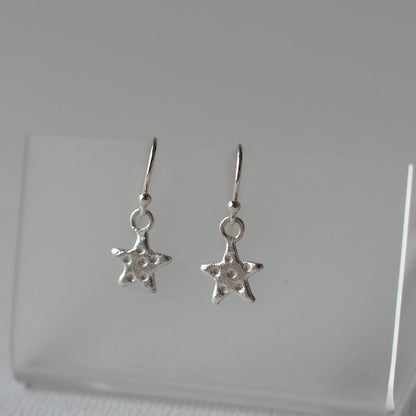 STARFISH Handmade Silver Hook Earrings