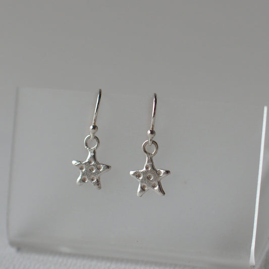 STARFISH Handmade Silver Hook Earrings