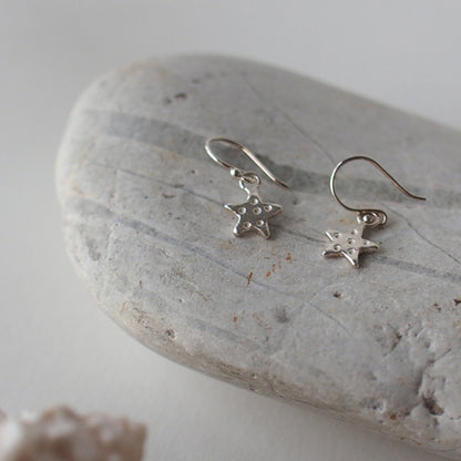 STARFISH Handmade Silver Hook Earrings