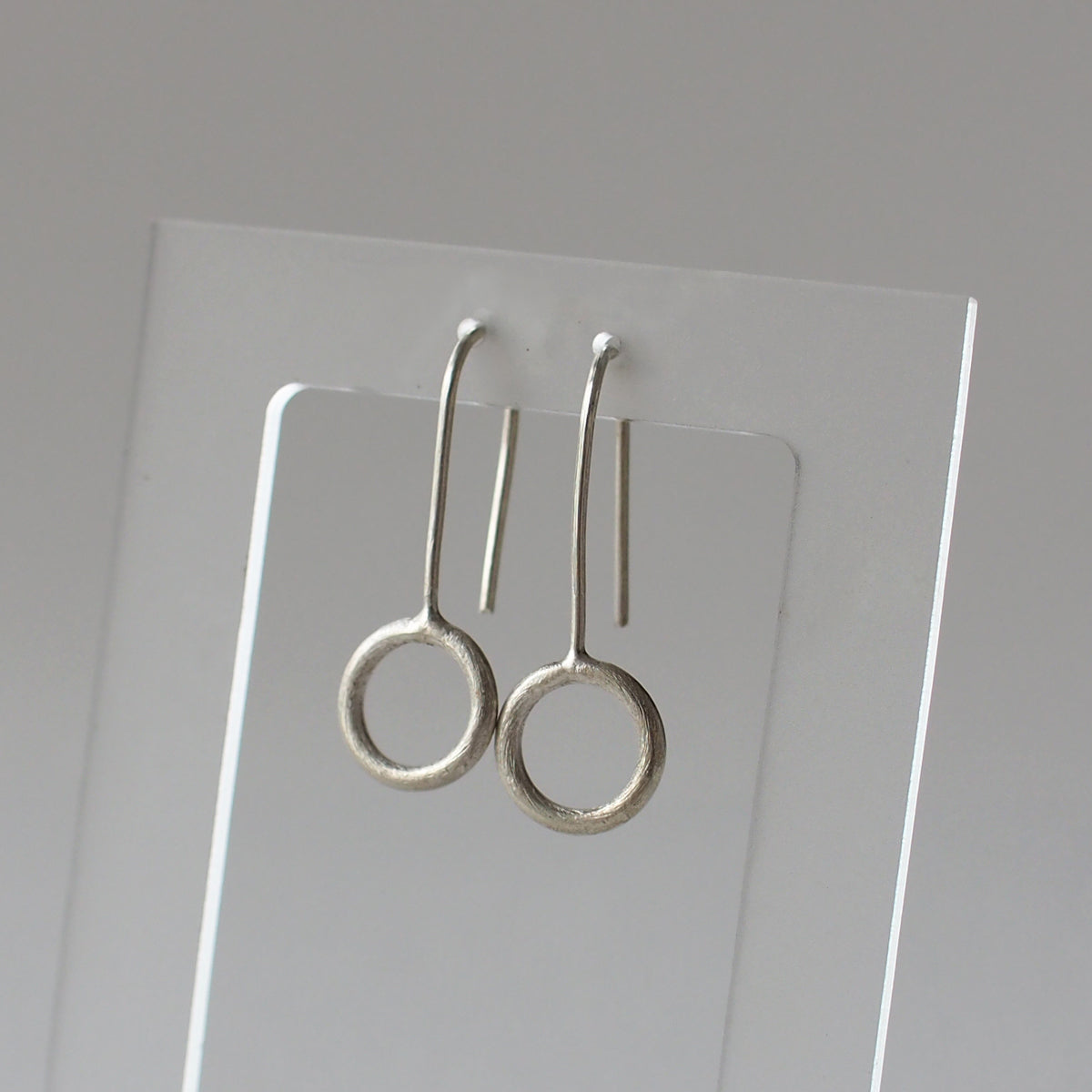SUN Handmade Silver Hook Earrings