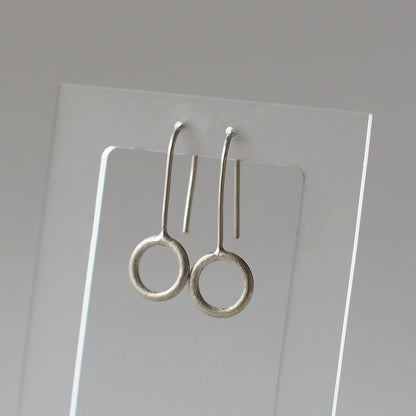 SUN Handmade Silver Hook Earrings